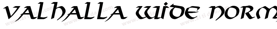 Valhalla Wide Normal字体转换